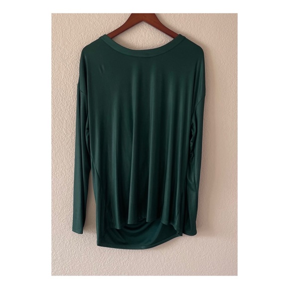 Halogen Drape Back Top in Emerald - Picture 6 of 11